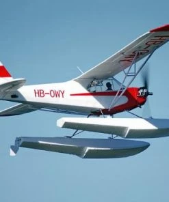 FMS Piper J-3 Cub W/Floats 1400mm V4 PNP -FMS Sales Shop FMS106PF REFV2 5